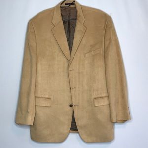 Chaps Comfortable Light Weight Tan 3 Button Blazer